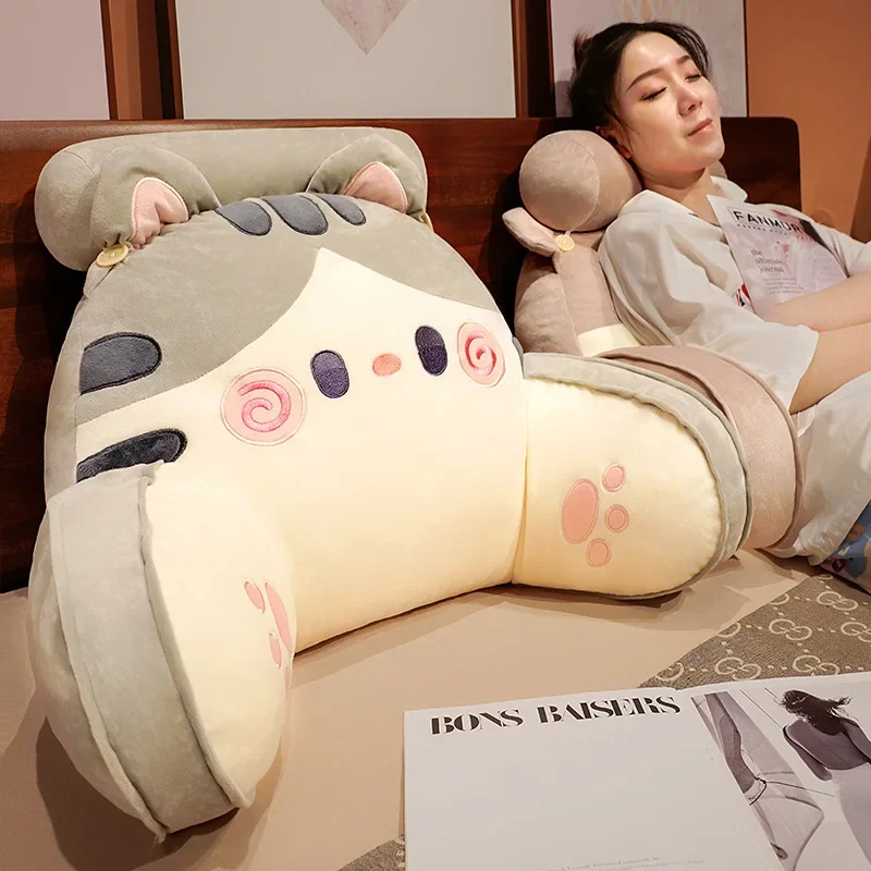 Pillow Bed Neck Support Dormitory Cartoon Headboard Cushion Sofa Large Backrest Cushion Removable Washable Waist Protection