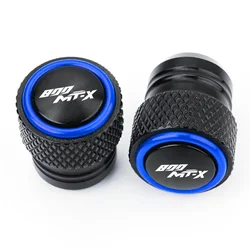 Motorcycle Side Stand Enlarged Pad Support and Kickstand Valve Caps (Blue - 800MTX B)
