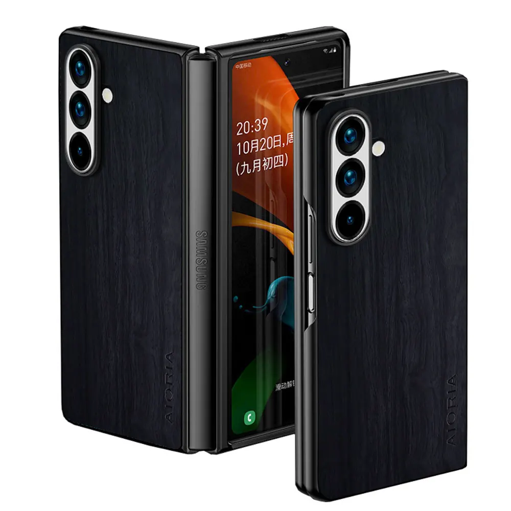 Bamboo Wood Pattern Leather Cover