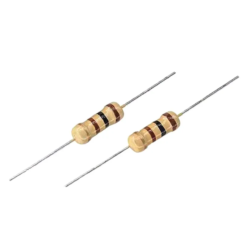 100PCS 1/4W Carbon Film Resistor 5% 0.25W 0R-22M 0 2.2 10 100 120 150 220 270 330 470 1K 2.2K 4.7K 10K 100K 470K 1M 10M 20M ohms