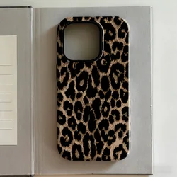 Luxurious Double - Layer Retro Leopard Print Phone Case - S25 Plus 5G (FLR - DFR2632384A1)