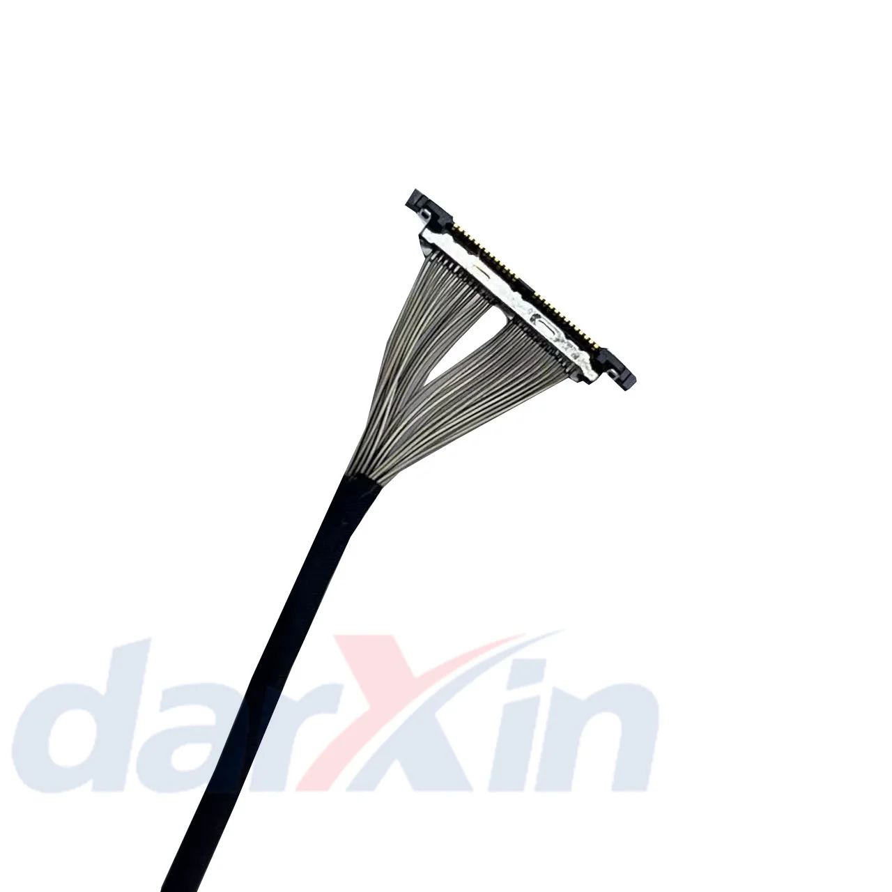 Extremely fine coaxial DF56-26P-0.3SD HRS connector with a spacing of 0.3 and 100mm length of 26P 46AWG can be used