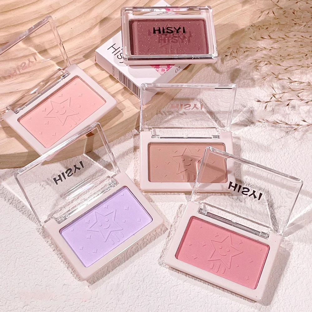 Smart, clear, monochrome blush matte, natural whitening, brightening cheeks, purple nude makeup, fine flash rouge 3