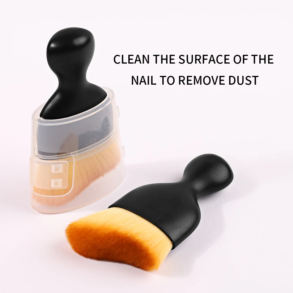 Cepillo para quitar el polvo de las uñas, herramienta de limpieza de esmalte de Gel UV acrílico, brochas de maquillaje de belleza, accesorios de manicura