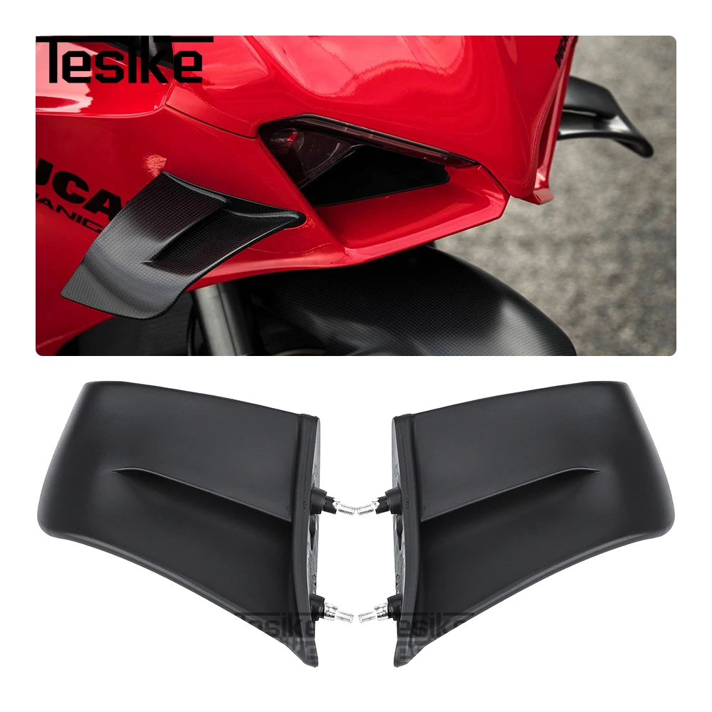 Motorcycle Accessories Winglet Aerodynamic Wing Kit Spoiler Deflector For Ducati Panigale V4 V4R V4S Fairing Cover