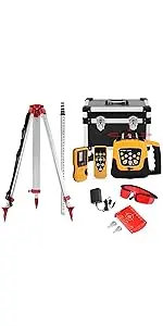 Iglobalbuy Self Leveling Horizontal Vertical Rotary Rotating Transit Construction Laser Level Kit