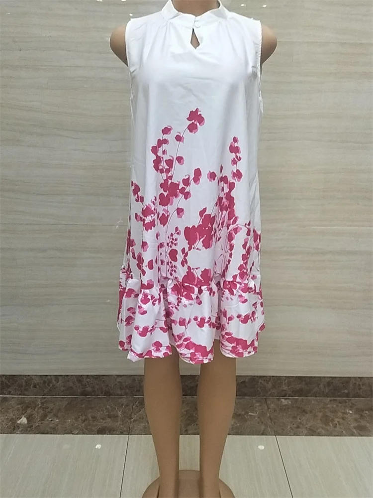 Wmstar Plus Size Midi Dresses for Women 2025 O Neck Elegant Patchwork Summer Holiday Clothes Maxi Dresses Wholesale Dropshipping