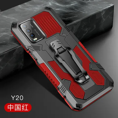 Y20 S Y53s Shockproof Case Belt Clip Back Panel for Vivo Y20S Case Bumper Funda Vivo Y21S Case Y 20 21 31 20s Y31 Y33s Y76