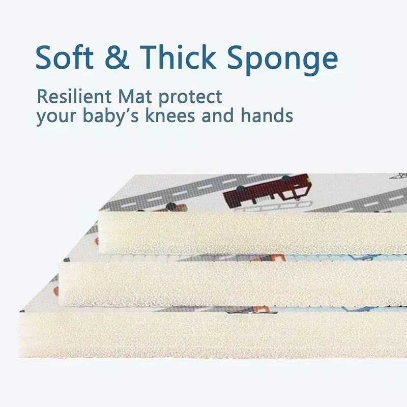 Baby Folding Mat XPE Foam Puzzle Kids Rug 1cm Thickness Toddler Crawling Pad Games Children's Toys Activity Developing Mats Gear