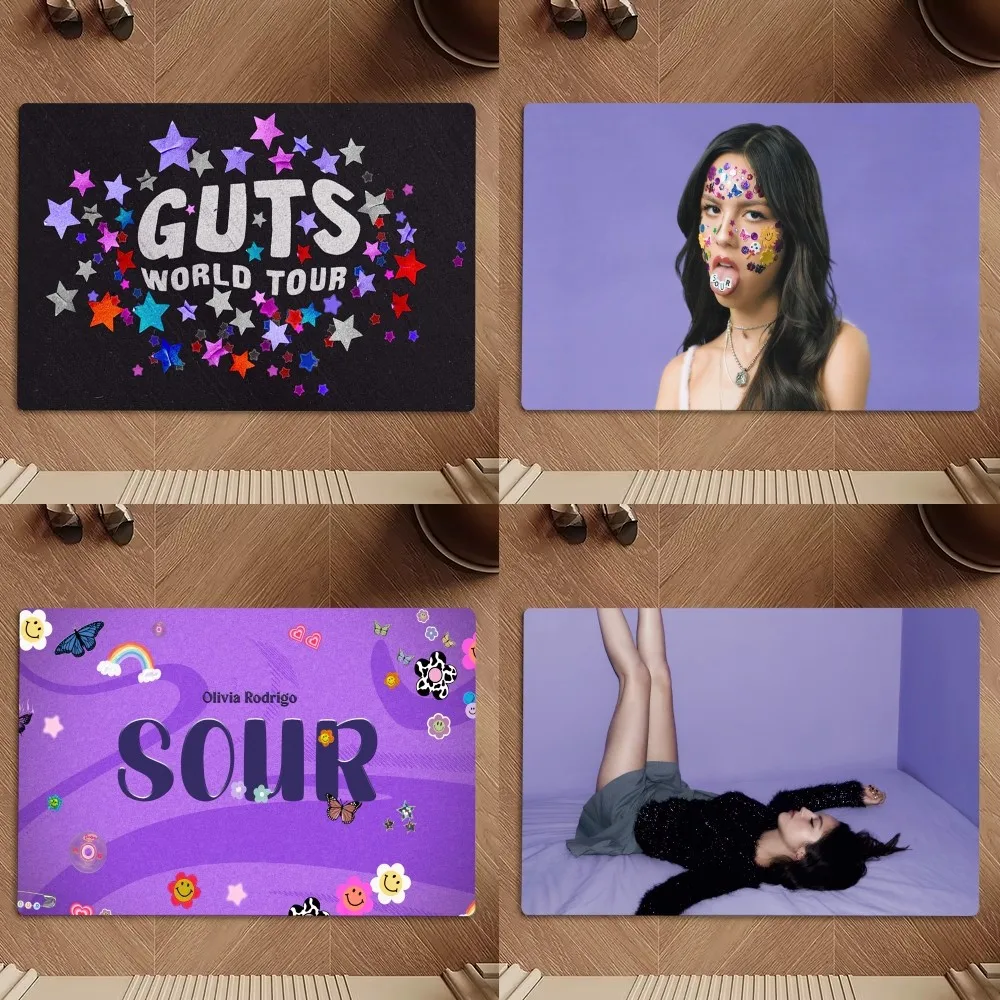 가수 O-Olivia R-Rodrigo 내장 바닥 매트, 침실 주방 문짝 욕실 하우스, 미끄럼 방지, 초흡수성 발 