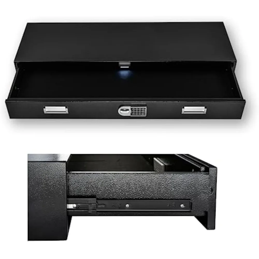 Under Bed Gun Safen ,Car Trunk Gun Storage,Long Rifle Safes for Home AR Rifle and Pistols, Horizontal and Vertical Gun Safe 6