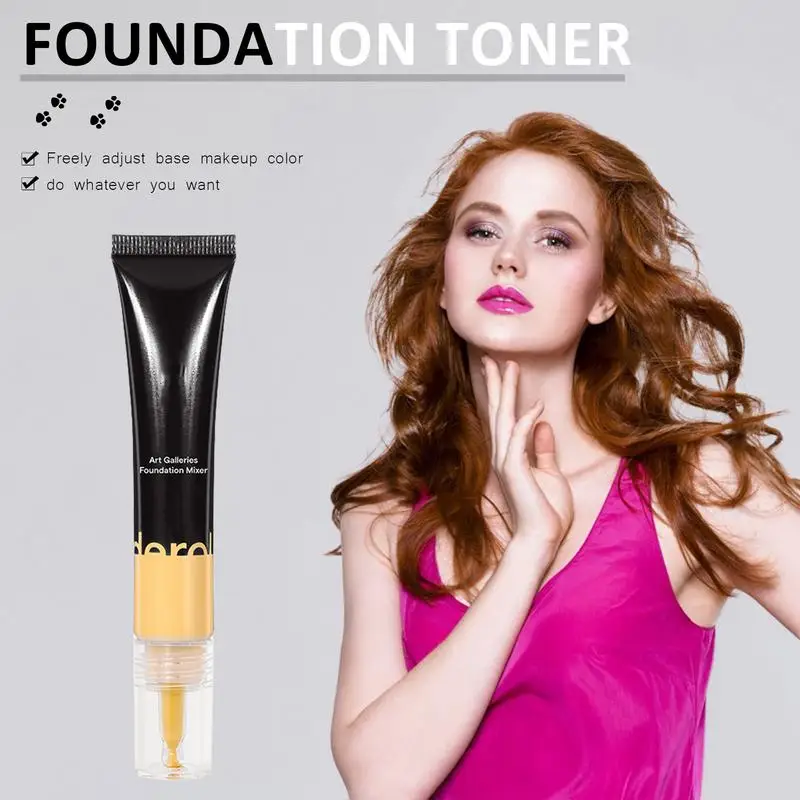 4 Colors Foundation Mixing Pigment Color Corrector Makeup Foundation Shade Color Adjuster Liquid For Facial Makeup