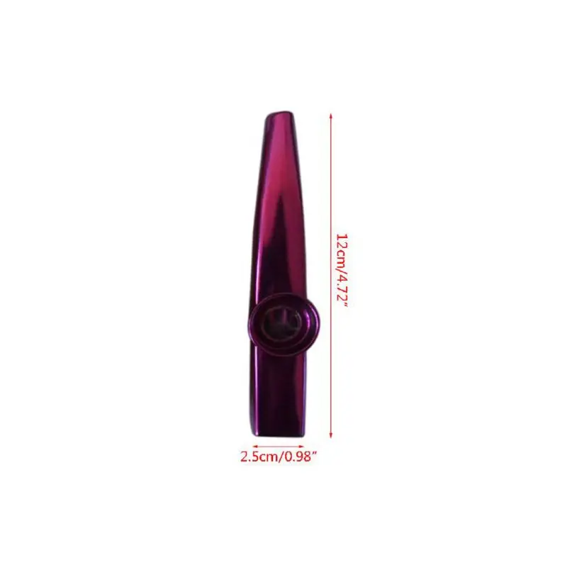 Metal Kazoos 24 Pcieces Multicolor Aluminum Alloy Small Musical Instruments No Sharp Edges Easy to Carry