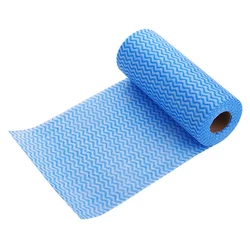 Reusable Cleaning Towels - Durable Multi - Use Household Cloths (50 Count) (Blue)