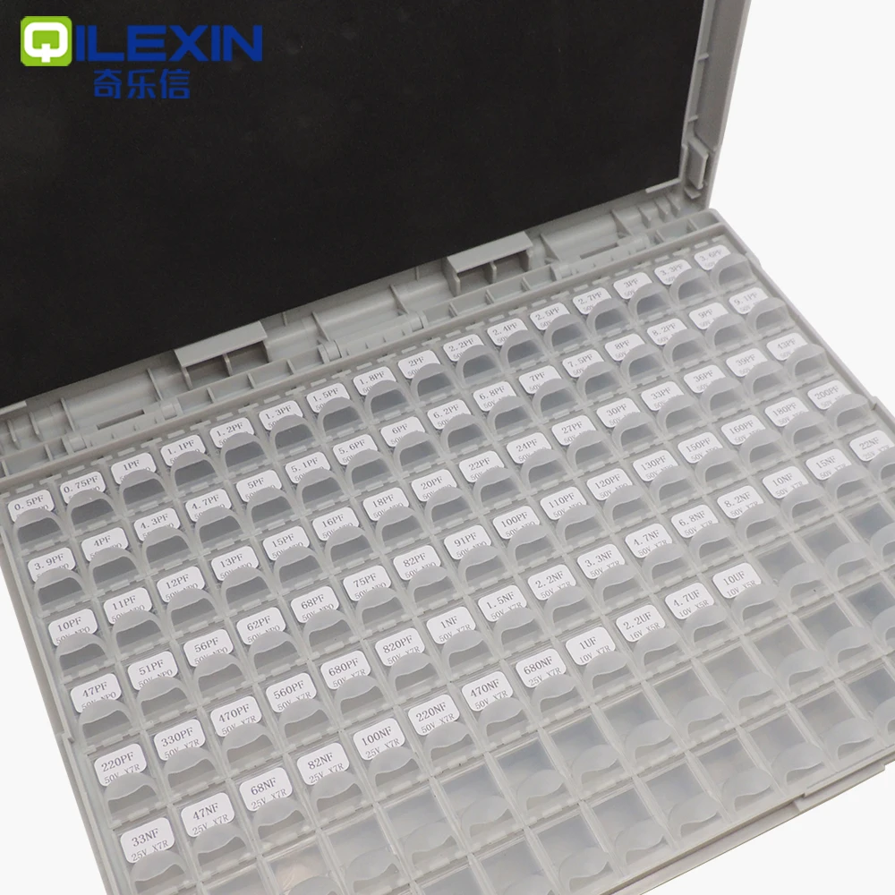 Capacitors Kit SMD Capacitor Box 0402 0603 0805 1206 Capacitor component sample boxes DIY Assortment Pack 80/90/92values