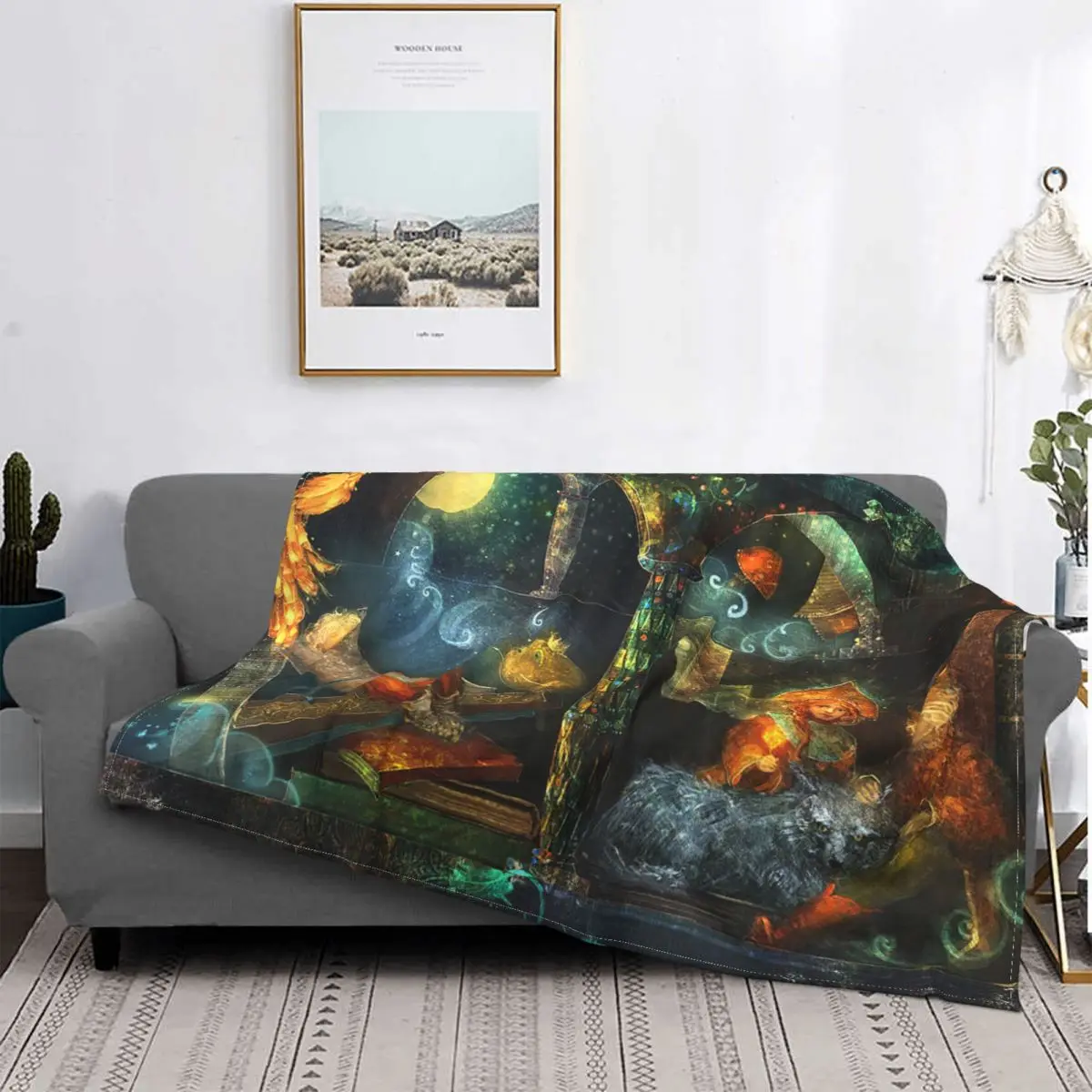 

Dreams Of Fairy Blanket Flannel Print Anime Breathable Warm Throw Blanket for Home Office Bedspread