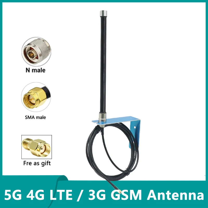 유리섬유 안테나, 외부 WiFi, 옴니 헬륨 마이너, 방수, 실외용, 고이득, 15dbi, 5G, 4G, LTE, GSM, 3G, IP67