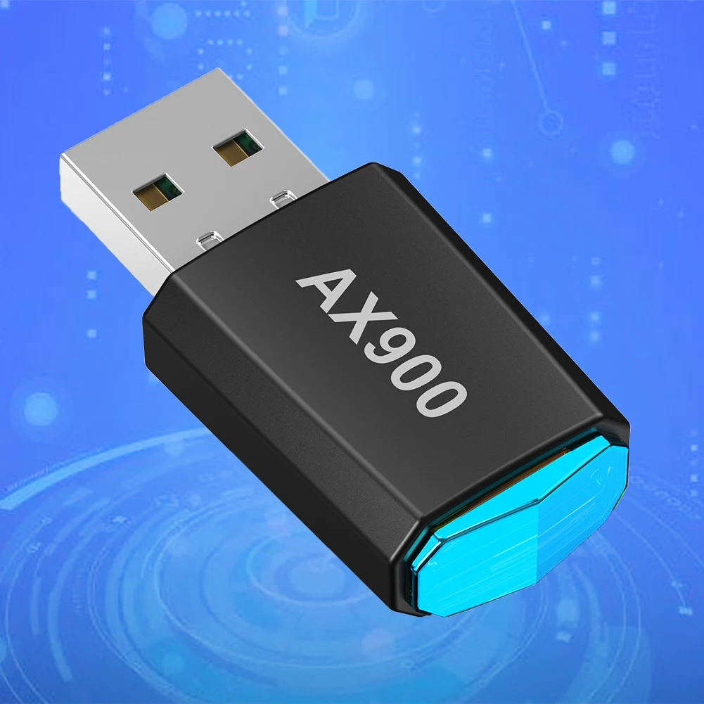 AX900 WiFi6 스마트 네트워크 카드 듀얼 밴드 드라이버가 필요 없는 무선 네트워크 카드 노트북용 2.4G 및 5GHz USB 네트워크 카드 Windows 7 10 11