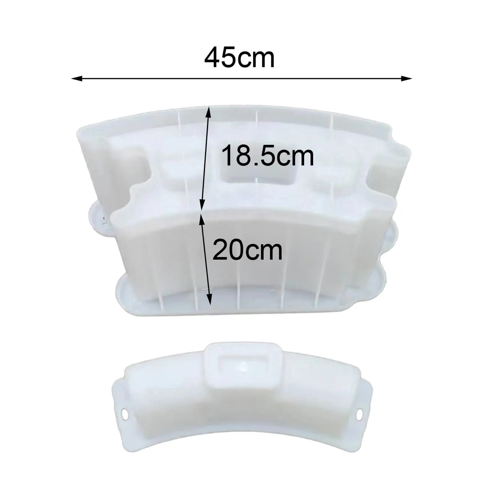 Round Concrete Block Brick Mold Multifunctional Reusable Handcrafts Easy to Demould for Yard Patio Walkway