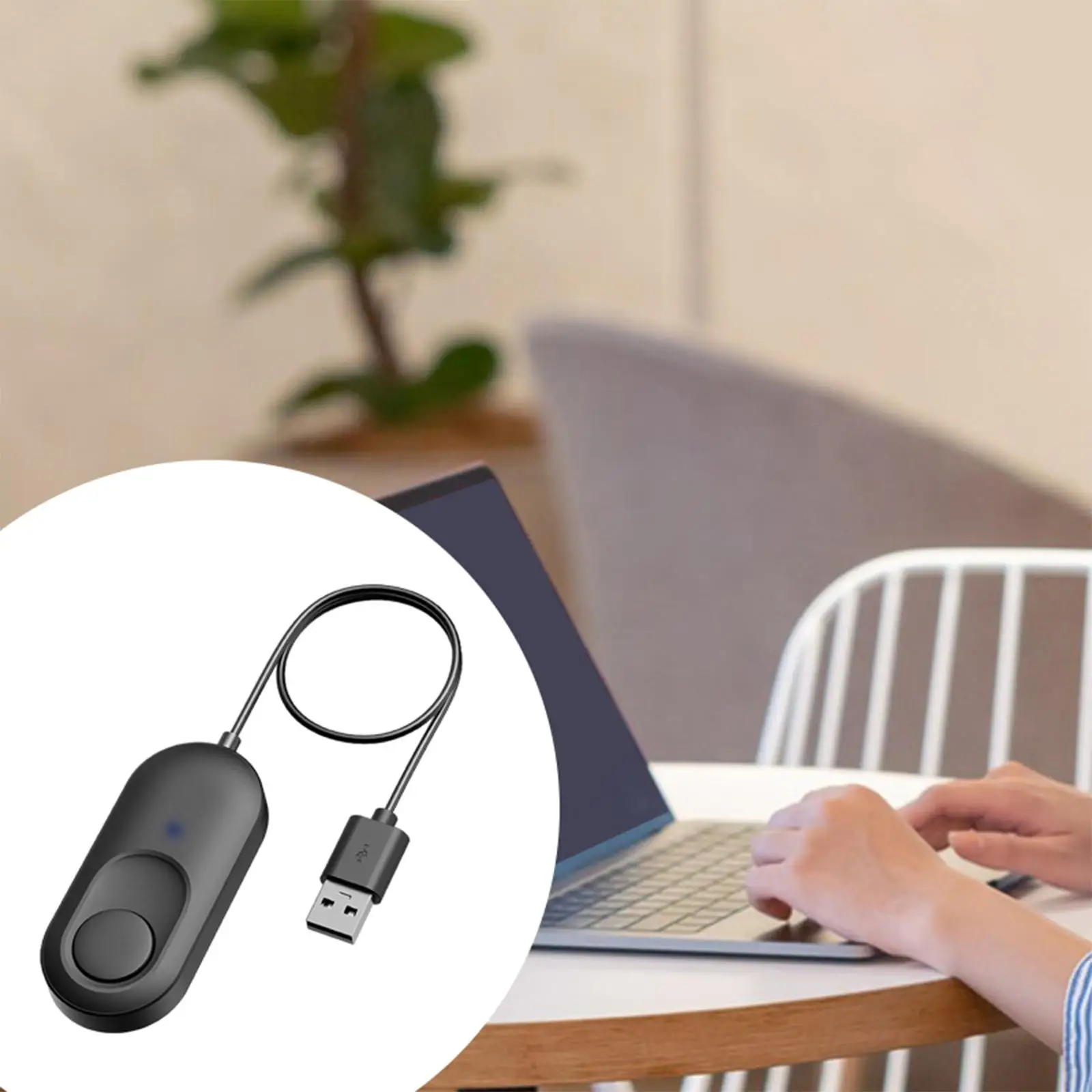 Mouse Mover Wiggler Plug and Play Simulate Movement Mouse Shaker for Laptops