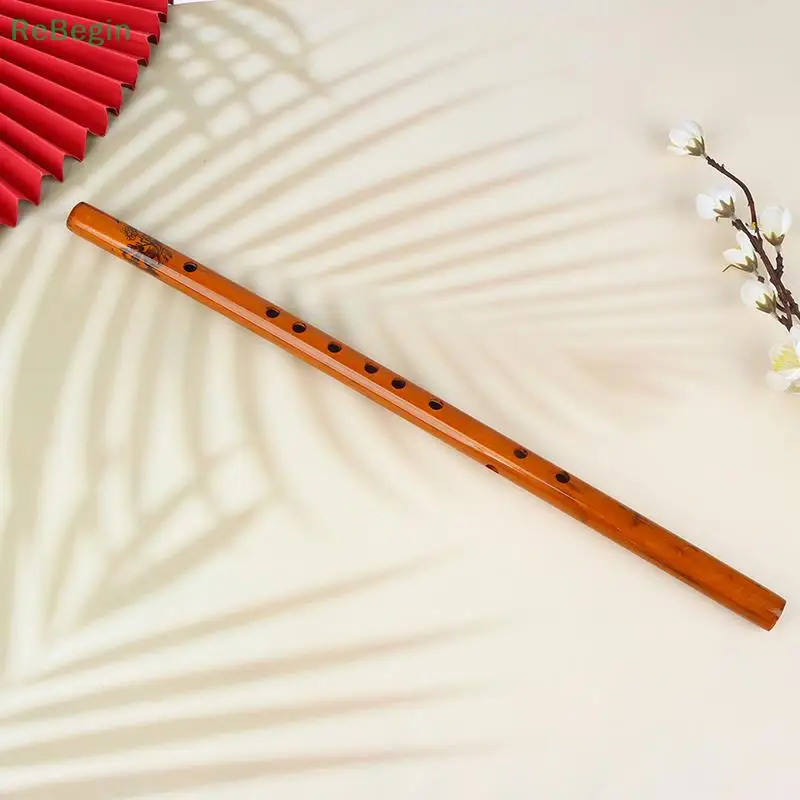 1Pc 6 Hole Bamboo Flute Clarinet Professional Xiao For Friends Students Beginners Musical Instrument