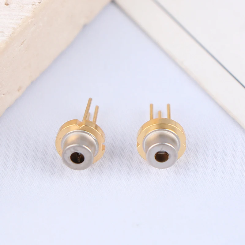 2Pcs 5mw 650nm 2.2V High Power Diode Module Red Laser Head TO-18 Laser Diode Burning Infrared LD Laser Module