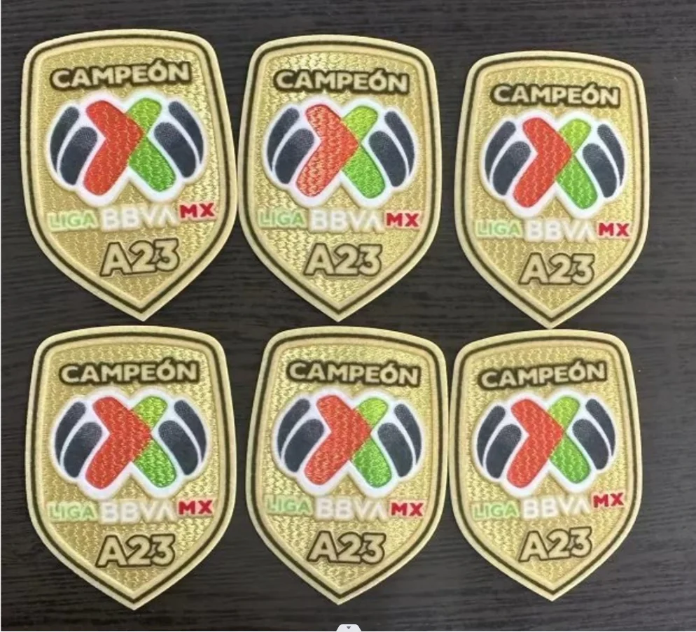 Mexico soccer team with Liga MX patch Campeon C23 A21 A22 badge flocking and with plastic warpping
