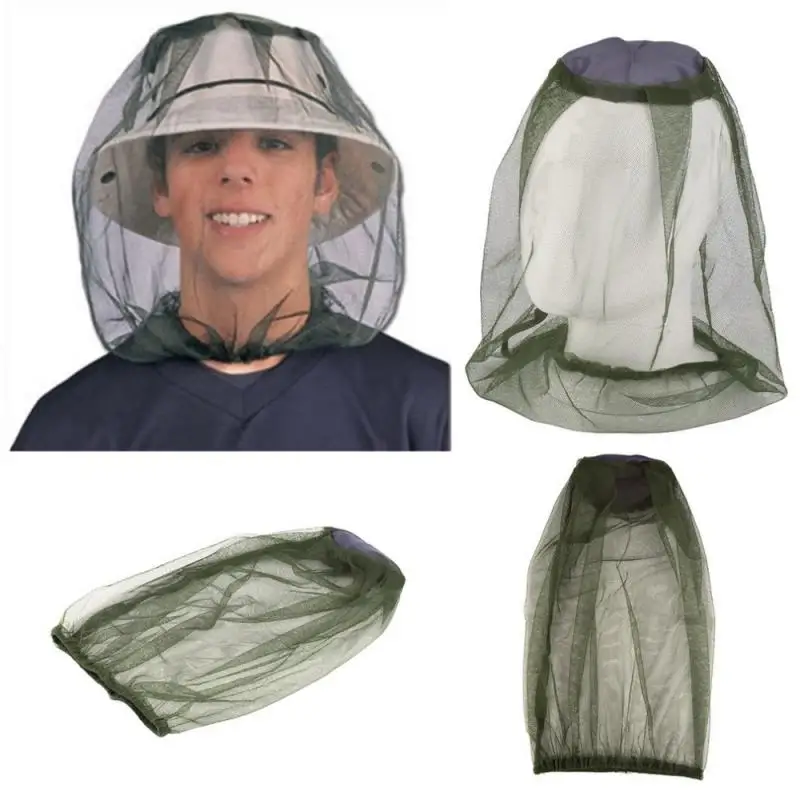 

Fishing Anti Mosquito Bug Insect Bee Net Mesh Head Face Mask Hat Net Cover Travel Outdoor Camping Equipment Car Accessories