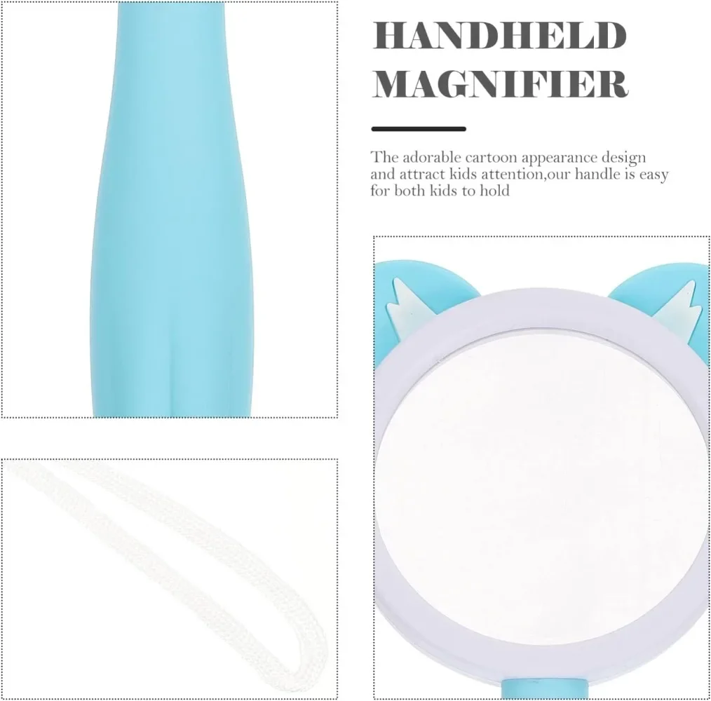 Children's Magnifying Glass 5x-10X Anti-skid Handheld