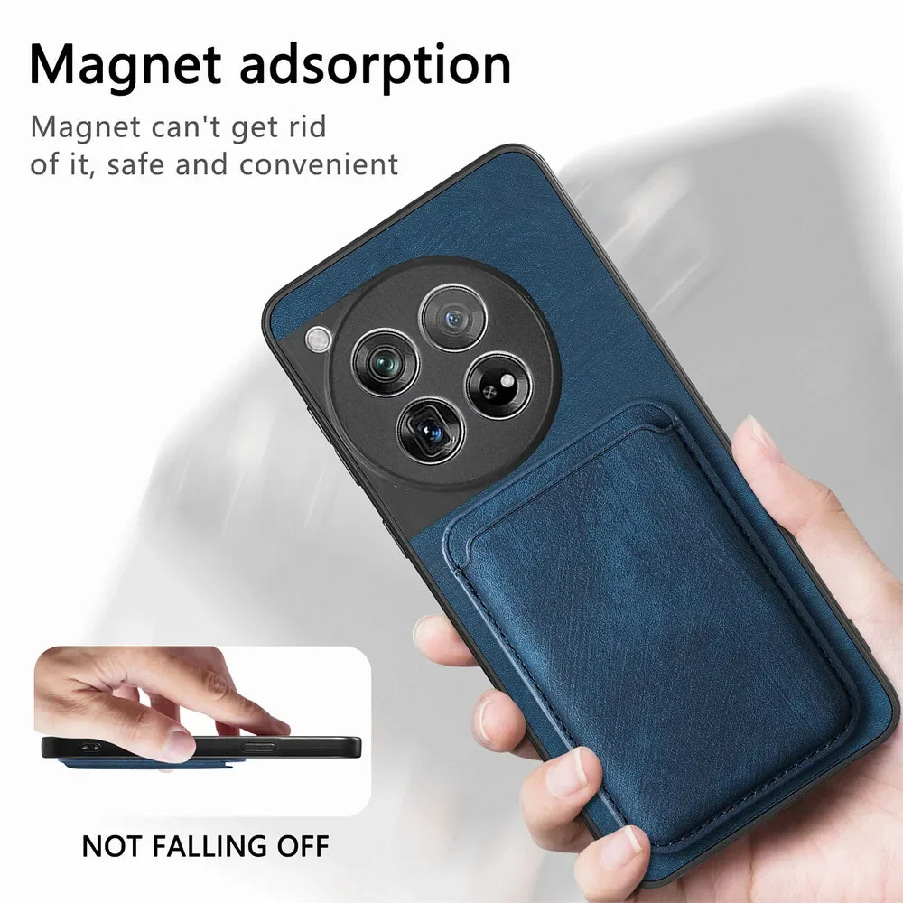 Premium 2-in-1 Detachable Leather Back Cover with MagSafe Compatibility