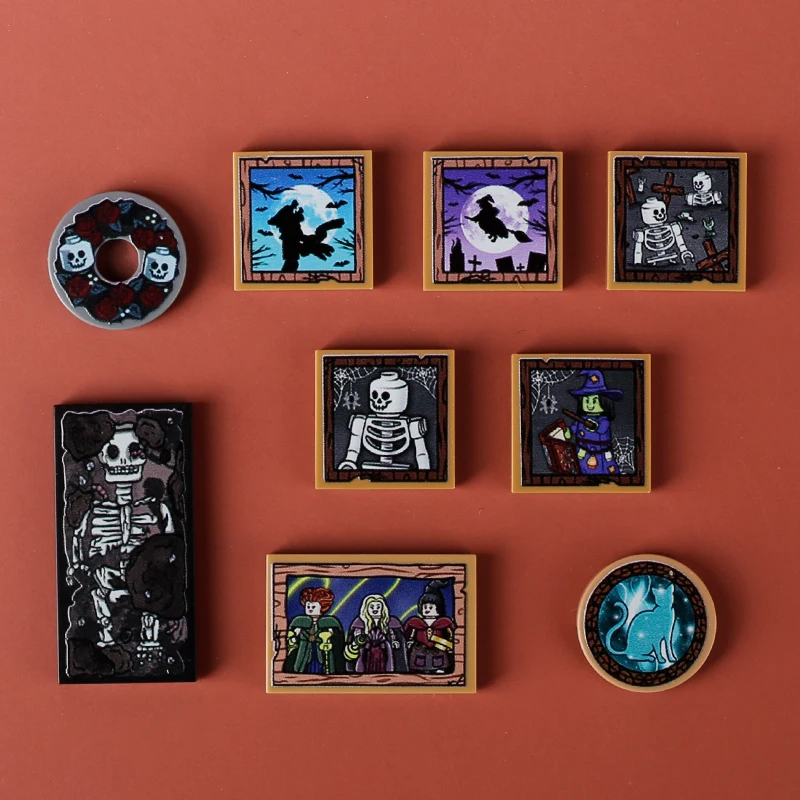 Custom Magician Wizard Portrait Building Blocks Set