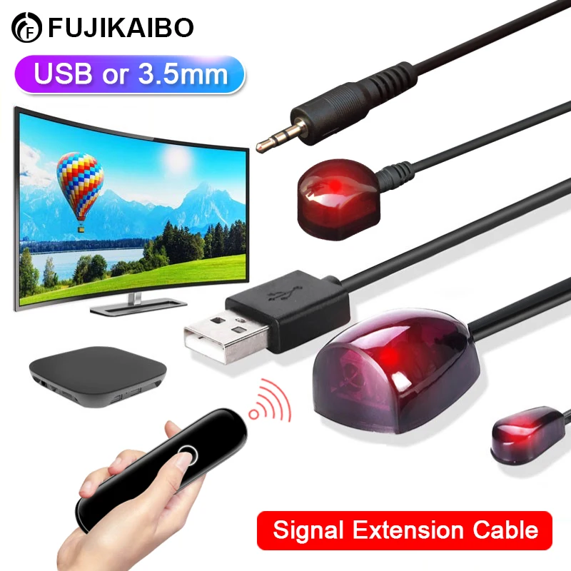 Upgrade Infrared Extension Cable USB ot 3.5mm Adapter Remote