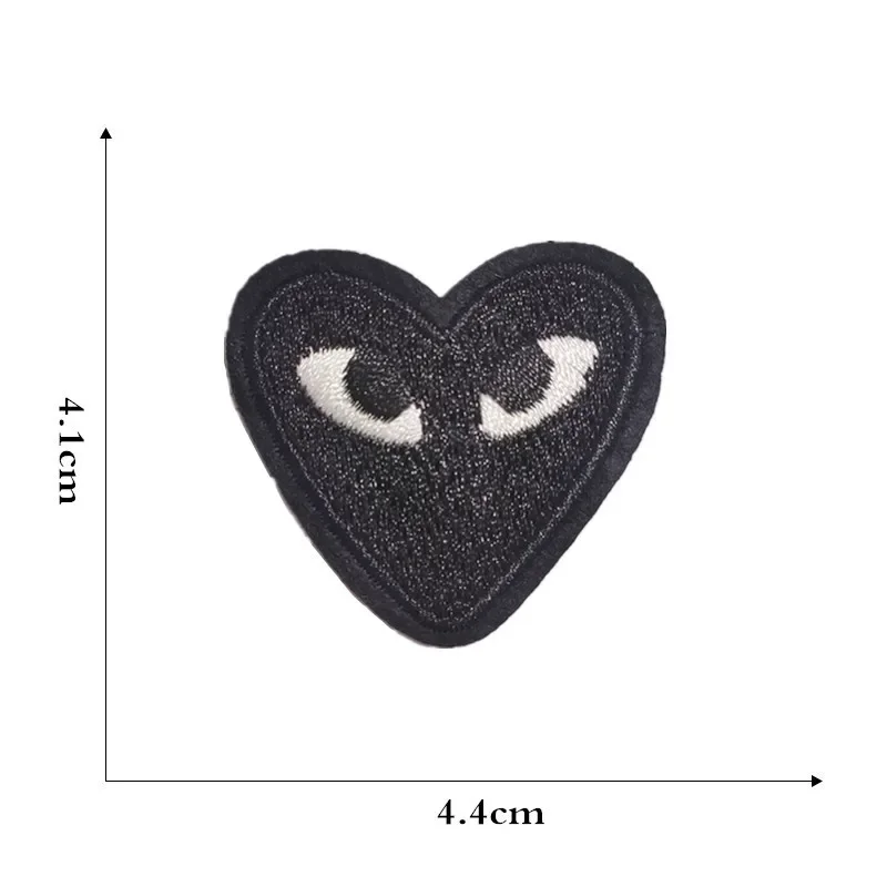 Clothing Auxiliary Fabric Colorful Cartoon Eyes Heart Embroidery Patch Badge Chest Pin