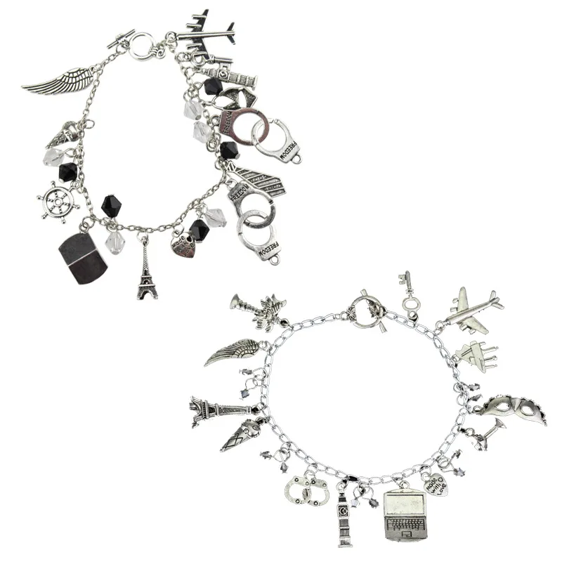 Gioielli Di Film 50 Fifty Shades Of Hand Catenary Charm Braccialetto Da Polso Vintage Può Drop Shipping