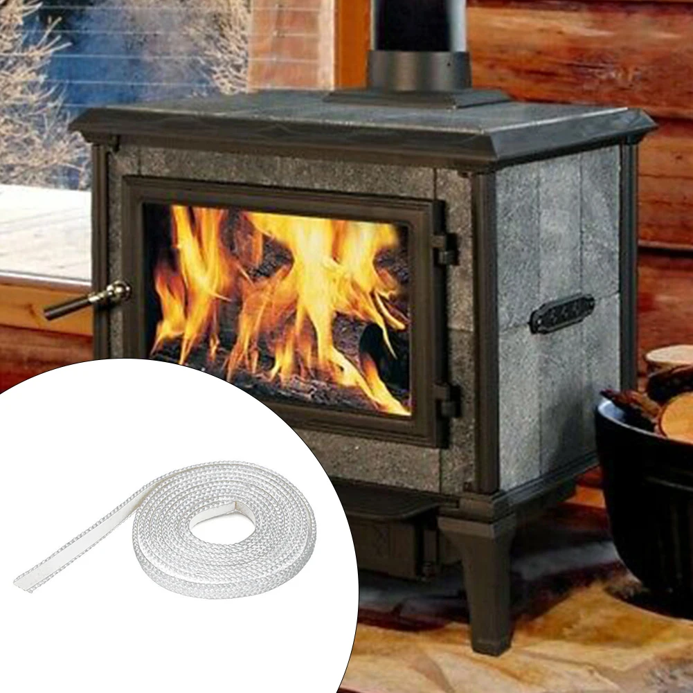 Flat Stove Rope Self-adhesive Glass Seal Stove Fire Rope Furnace Kiln Oven  Door Seals High Temperature Sealing Strip - AliExpress
