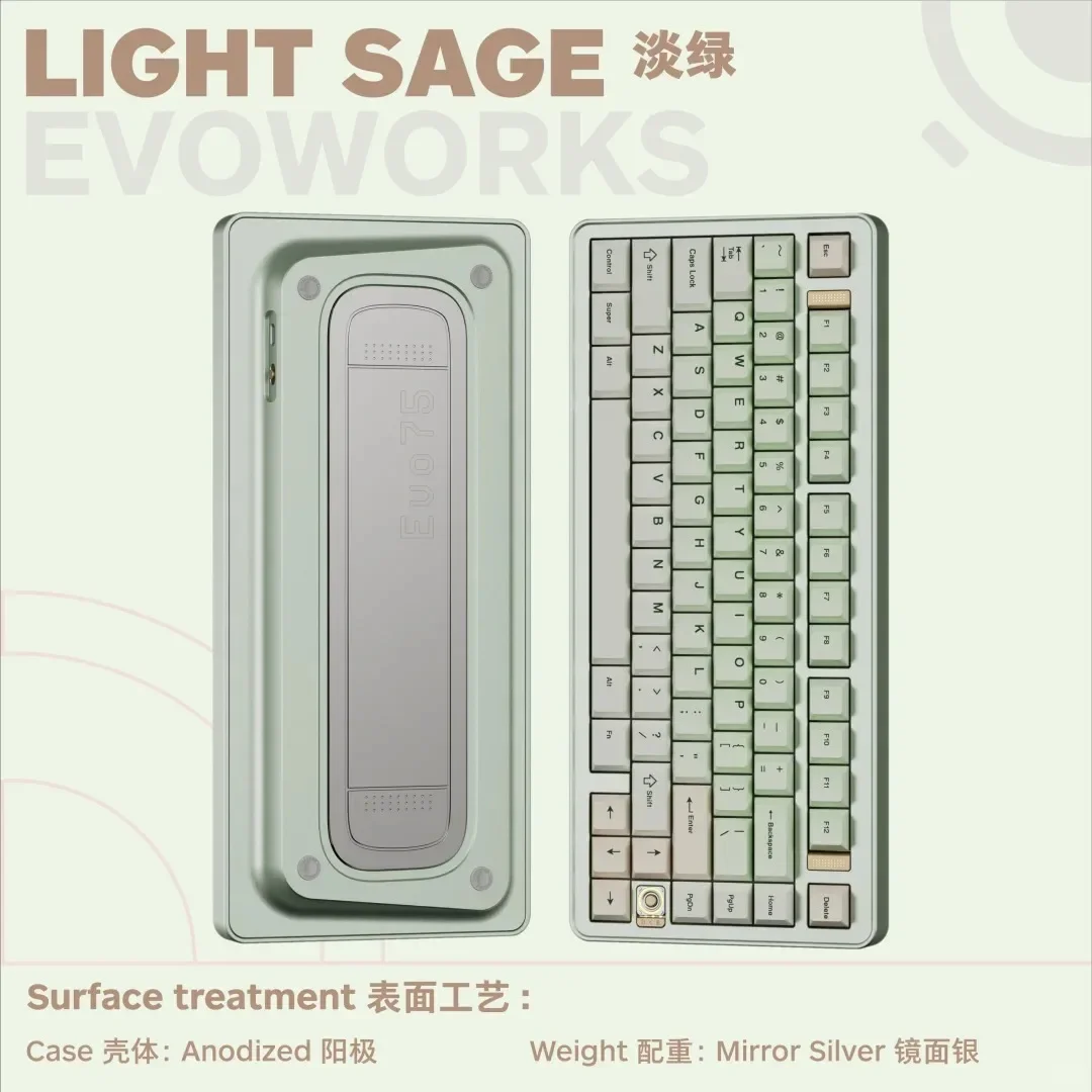 EvoWorks EVO75 メカニカルキーボード トライモード ワイヤレス