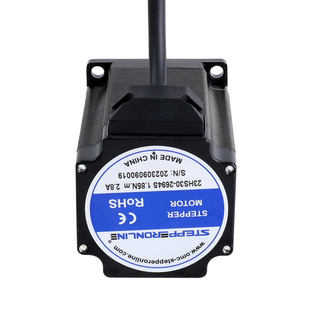 STEPPERONLINE Nema 23 스테퍼 모터 1.85Nm 바이폴라 76mm 1.8deg Φ8mm D-CUT 샤프트 2.8A 57 스텝 모터 4선 CNC