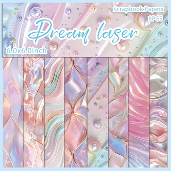 Pink Laser Scrapbook Paper 1