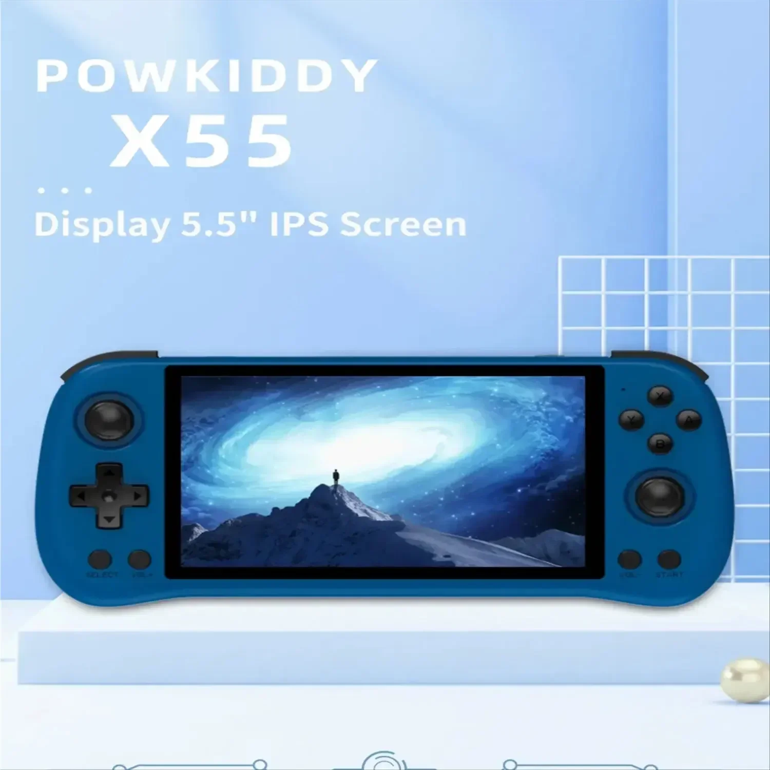 Powkiddy X55 Open Source Handheld Game Consoles Touch Ips Screen Psp Hd Tv Uit Dubbele Joystick Retro Game Machine Cadeau