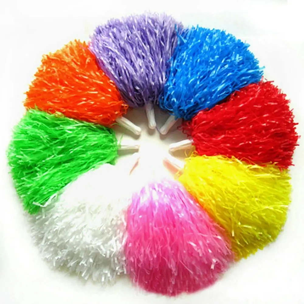 1pair Concert Fancy Competition Flower Cheerleading Cheering Ball Cheerleader pompoms Dance Party Decorator Club Sport Supplies