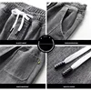 Men Jeans Elastic Tie Up Harem Denim Pants Male Bound Feet Designer Cargo Joggers Denim Trousers Daily Narrow Leg Casual Jeans 5