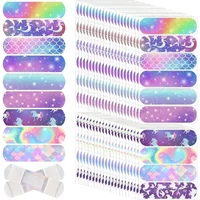 50pcs PE Waterproof Breathable Cartoon Band Aid for Children Cute Cartoon Sticker Plaster Color Elastic Bandage 2