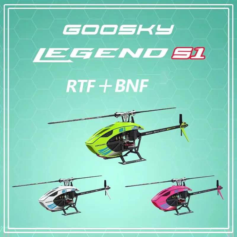 

Goosky S1 Bnf/rtf 6ch 3d Stunt Double Brushless Motor Direct Drive Motor Flybarless Direct-drive Rc Helicopter Toys Gifts