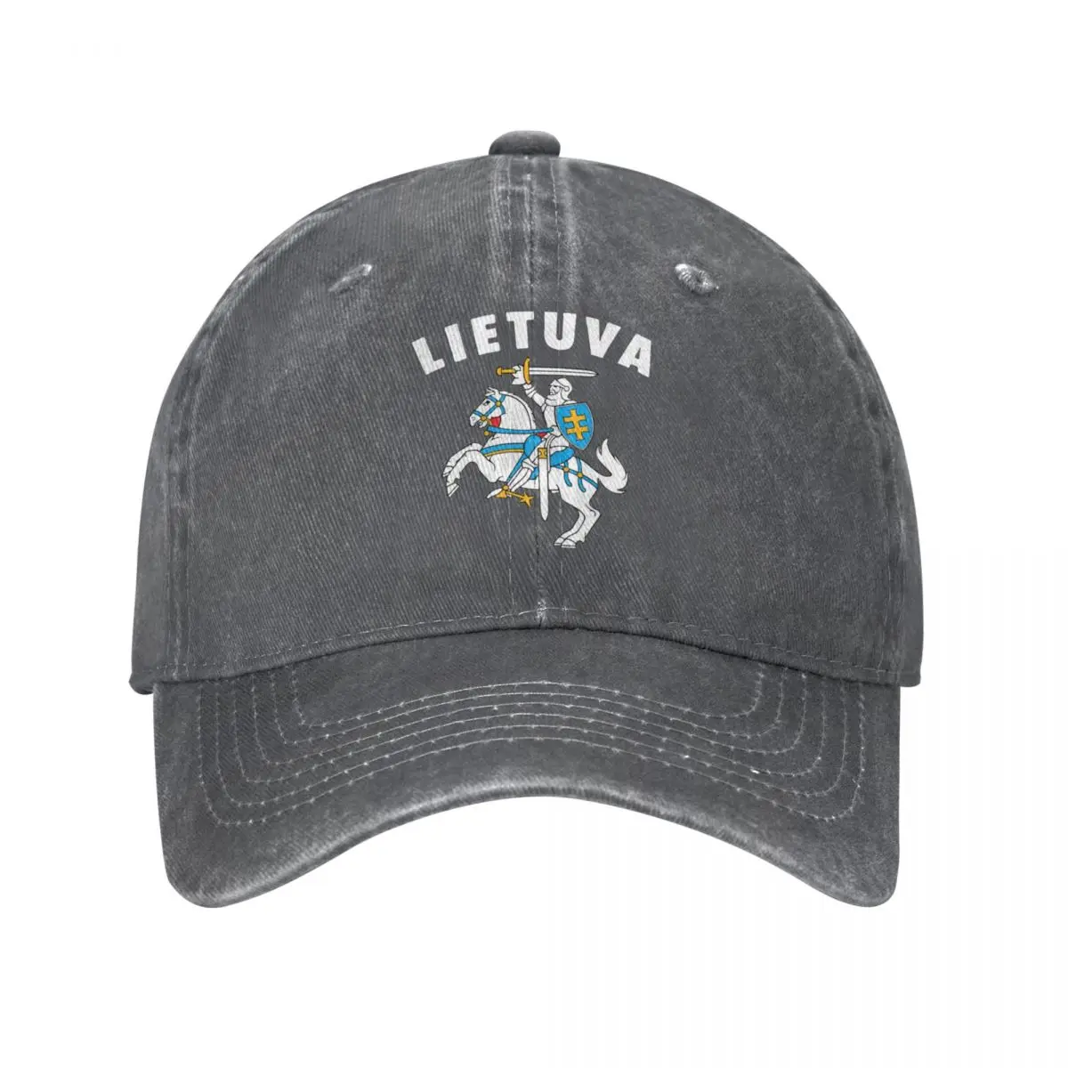 

Lietuva Lithuania Coat Of Arms Baseball Caps Vintage Distressed Washed Lithuanian Headwear Unisex Style Outdoor Caps Hat