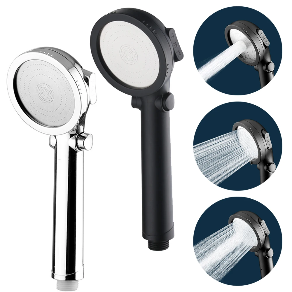 

1pc Shower Head High Pressure 3-Modes Handset Heads Replacement Water Saving Bath Shower Head Replacement Bahroom Accessories