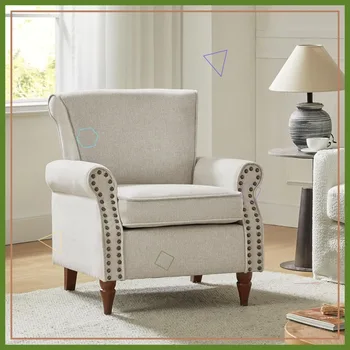 Modern Wingback Accent Chair 1