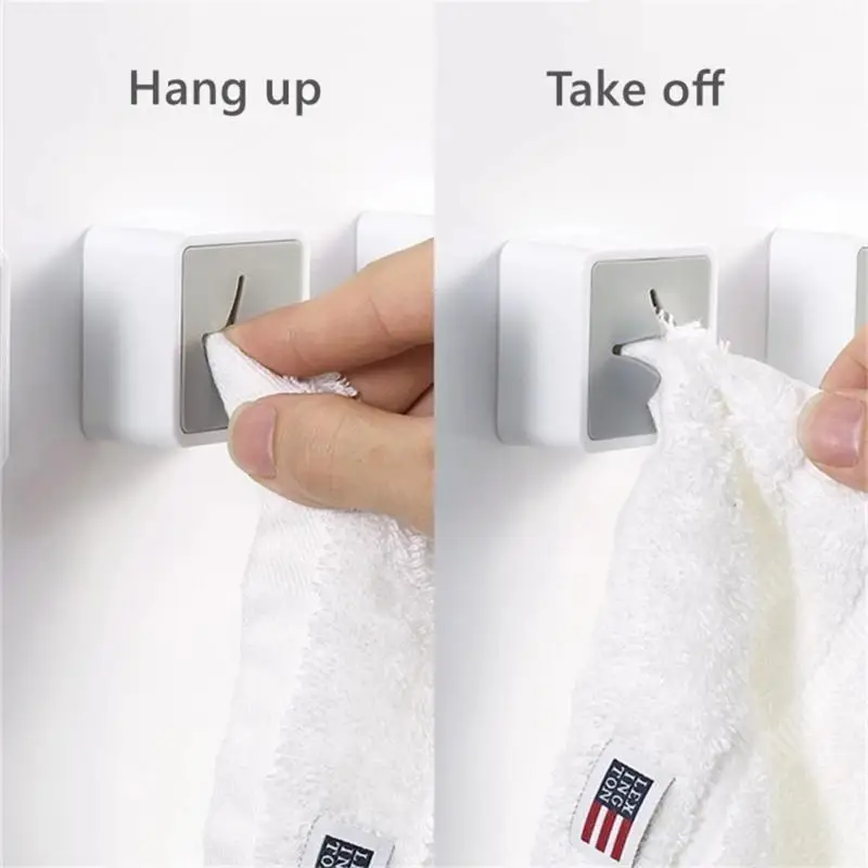 자체 접착 수건 플러그 홀더, 벽걸이 욕실 수건 걸이, 스토리지 랙, 방수 주방 걸레 행주 클립 홀더