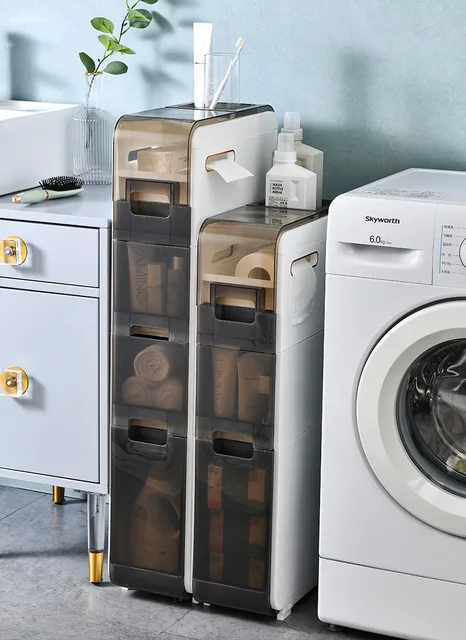 Small Bathroom Storage Corner Floor Cabinet