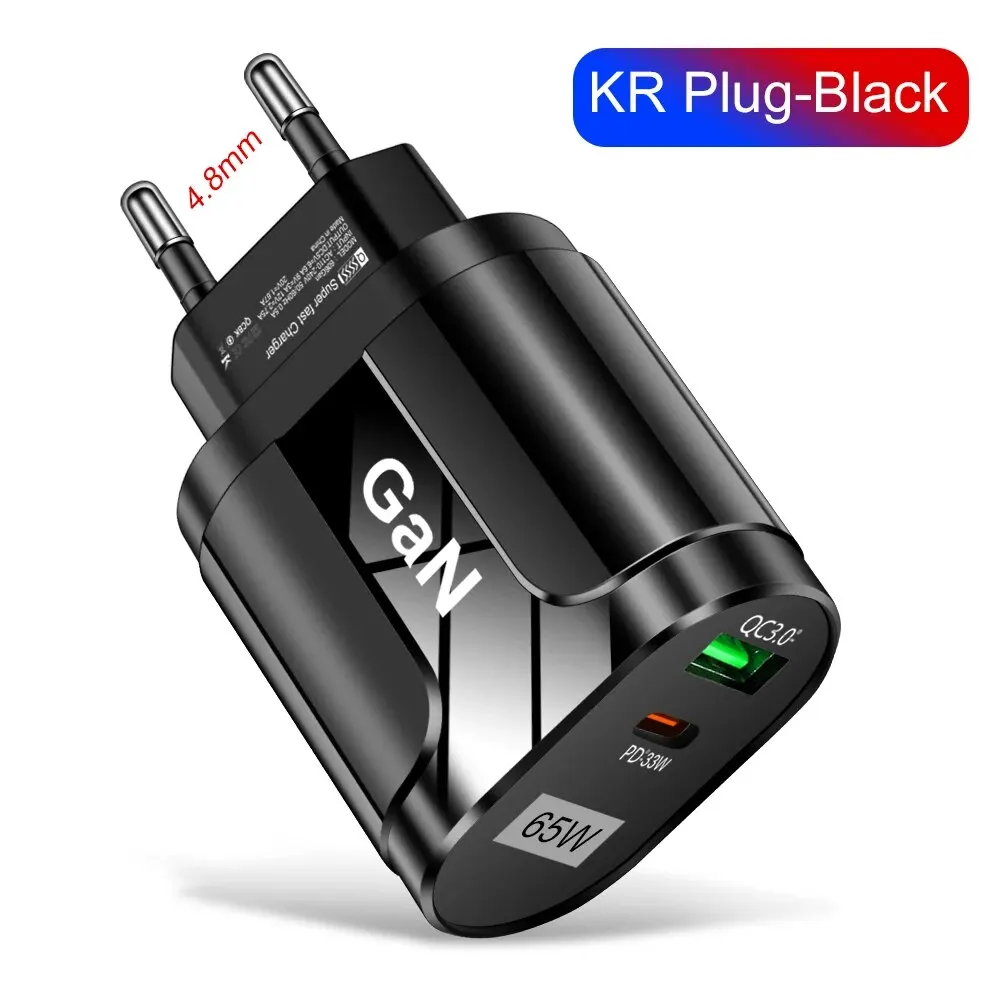 ตัวเลือกสินค้า อะแดปเตอร์ชาร์จเร็ว GaN 65W สำหรับ iPhone และอุปกรณ์ Type-C