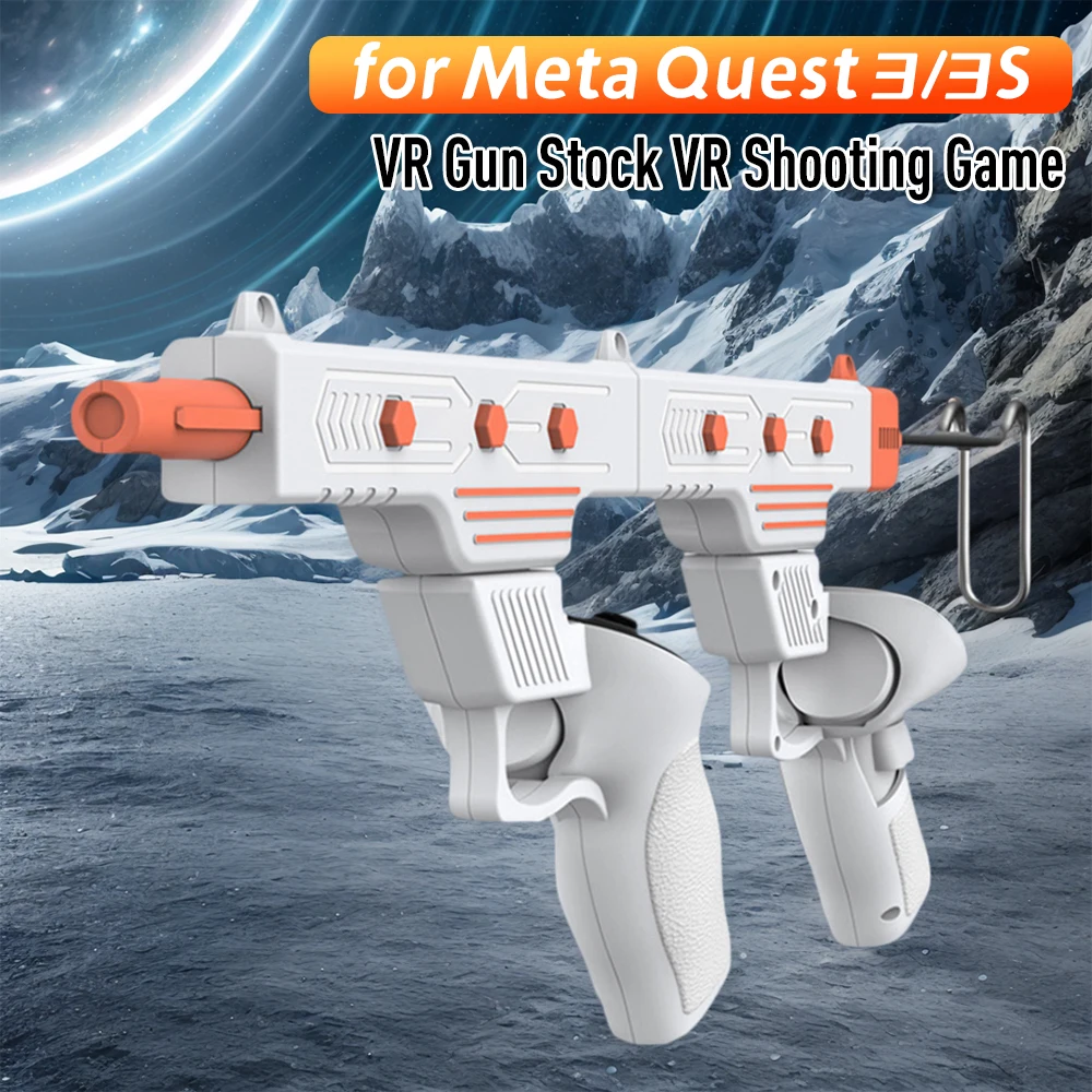 Accessori per giochi di tiro VR per Meta Quest 3/3S Controller VR Stock Adattatore per fucile staccabile ABS Immersione migliorata per Quest 3 - immagine 2